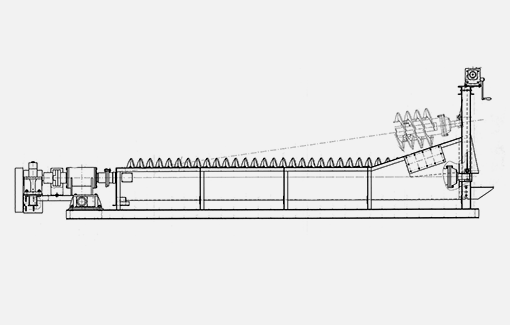 Классификатор с непогруженной спиралью 1КСН-5x45